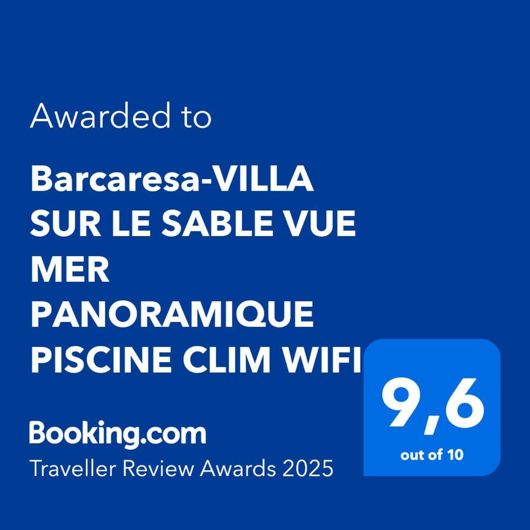 Barcaresa-Villa Sur Le Sable Vue Mer Panoramique Piscine Clim Wifi Le Barcarès Eksteriør billede